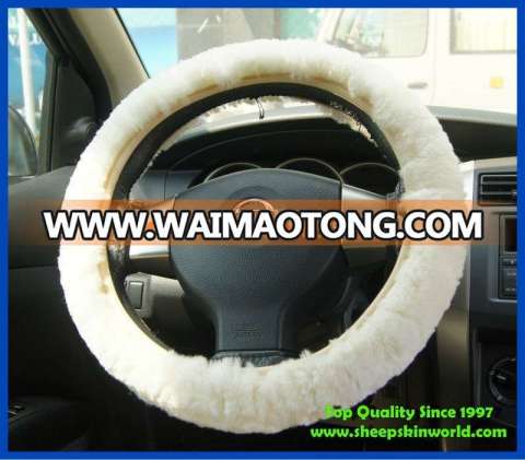 Fantastic Sheepskin winter steering wheel cover