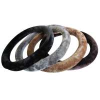 Sheepskin steering wheel cover short wool sheepskin car wheel cover